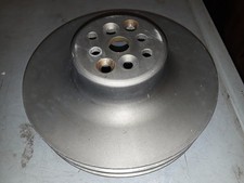 Billet aluminum racing water pump pulley SBC Dual DEEP groove  7-3/4" diameter