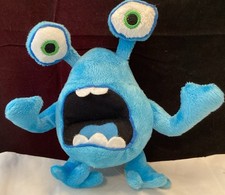 Peluche Dan Dee Collector's Choice Blue Screaming Alien Monster 6"