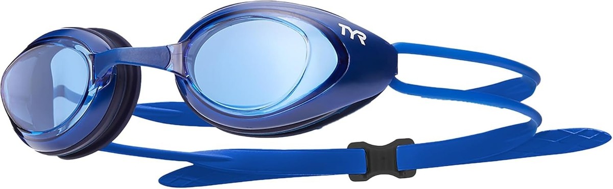 Tyr Blackhawk Non-Mirrored Adult Swim Goggles – Clear Lens, Anti-Fog, Silicone Frame, Unisex