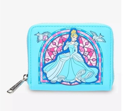 Loungefly - Disney: Cinderella Stained Glass Portrait Zipper Closure Wallet *NWT