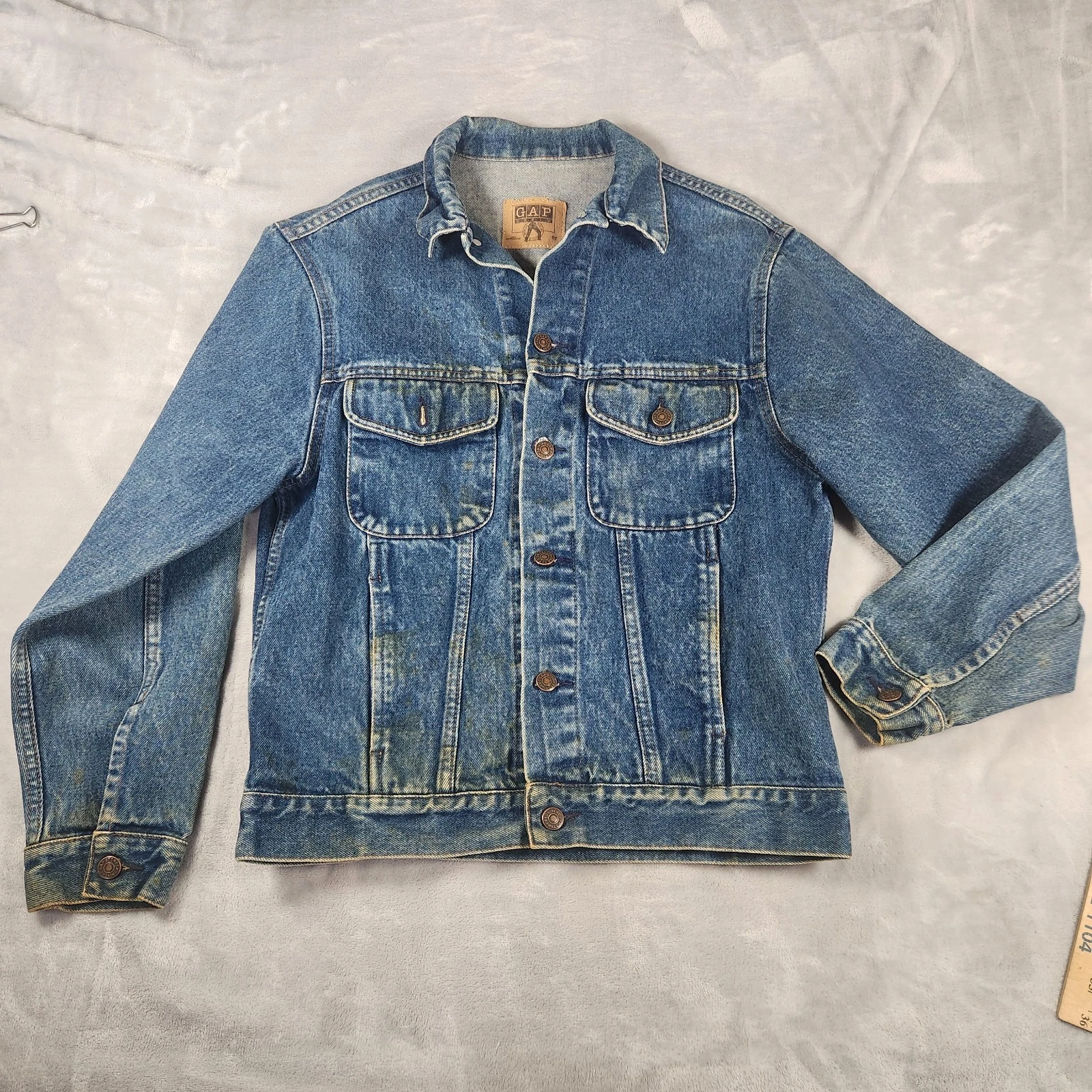 Gap Workforce Denim Vintage Jean Jacket Adult S Rustic Western Farmcore