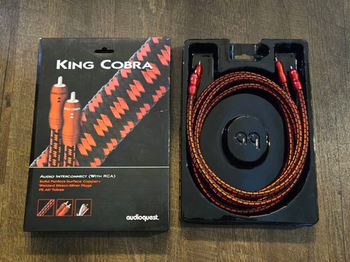 AudioQuest King Cobra Interconnects RCA Cables Pair 5 Ft" - Picture 5 of 5