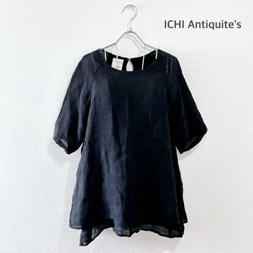 ICHI Antiques 100% Linen Layered Tunic Pullover F/S from Japan