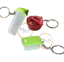 Tupperware New Set Of 3 Assorted Miniature Keychains- New Lot 12