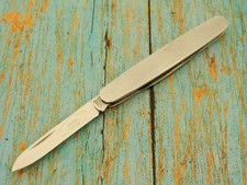 NAVAJA DE BOLSILLO VINTAGE SCHRADE WALDEN EE. UU. 778SS DELGADA PLEGABLE EXTREMO IGUAL NAVAJA DE BOLSILLO
