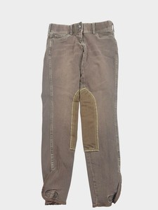 Brown Goode Rider Equestrian Breeches Pants Girls Youth Size 24L