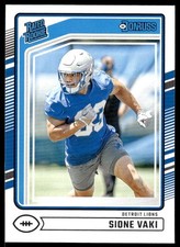 2024 Donruss Sione Vaki #332 Football Card RC Detroit Lions