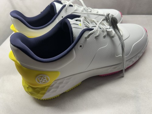G/FORE GFORE MG4+ LTD Block scarpa da golf sneaker ⛳️ US 11 uomo giallo rosa bianco