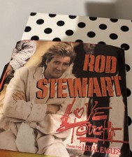 1980's Rock Lot of 6 - 45 RPM Records with Picture Sleeves In Fair Condition