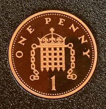 Royal Mint Proof Coin 1994 Elizabeth II 1p penny