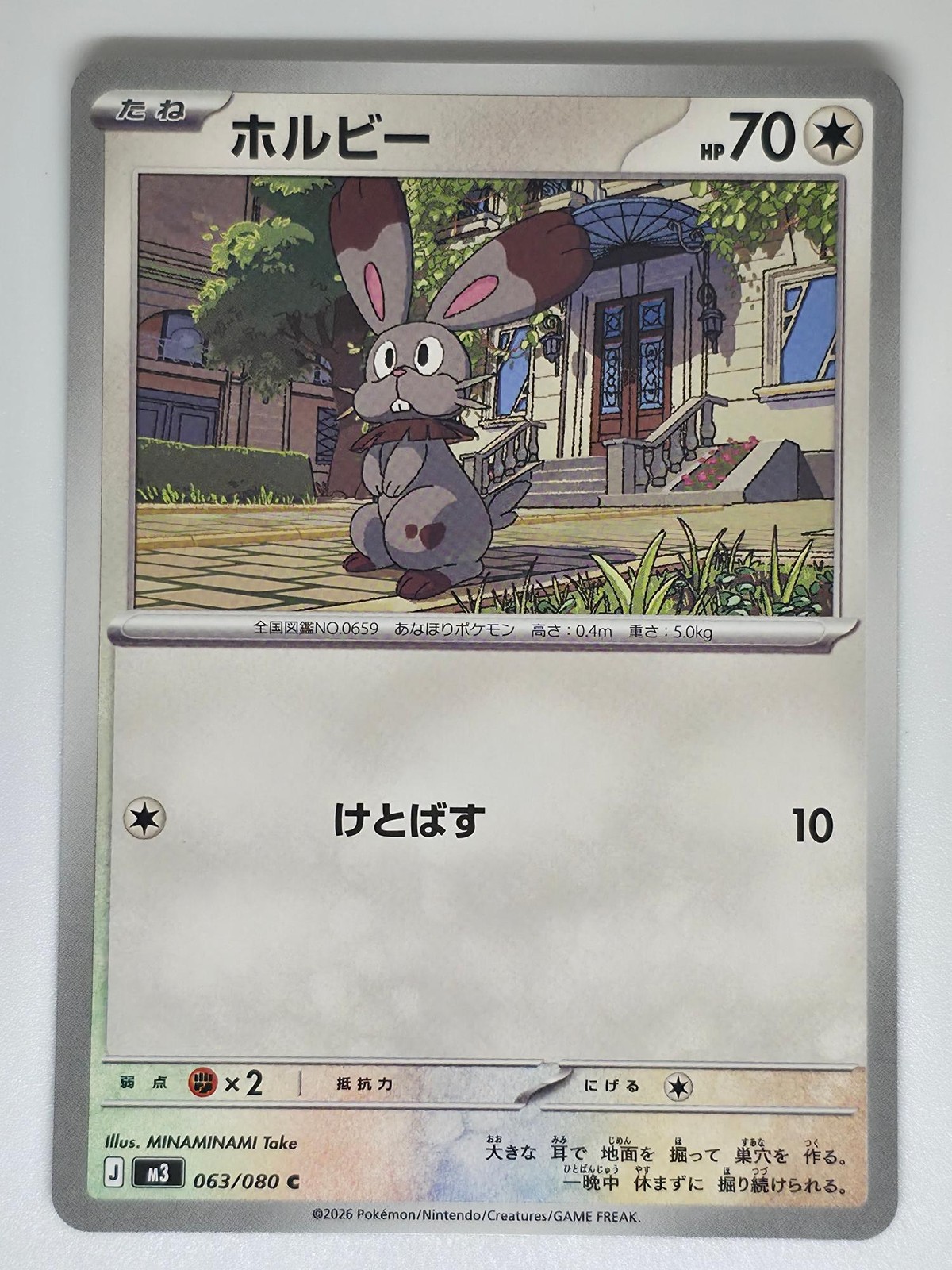 Bunnelby 063/080 C Pokemon Nihil Zero Japanese NM