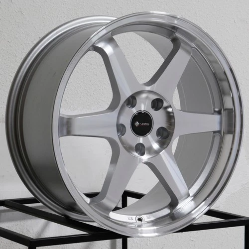 18x9.5 Vors TR37 5x114.3 35 Silver Machined Wheels Rims Set(4) 73.1