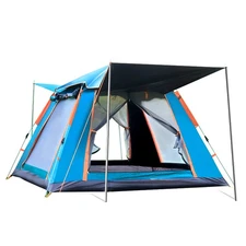 4-5 Person Camping Tent Folding Hiking Auto Instant Canopy Pop Up Tent Rainproof