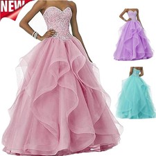 Noble Evening Formal Party Ball Gown Prom Bridesmaid Tutu Acting Dress QYHA12166