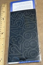 Creative Start 2  Black Helvetica Vinyl Adhesive Numbers Set 64