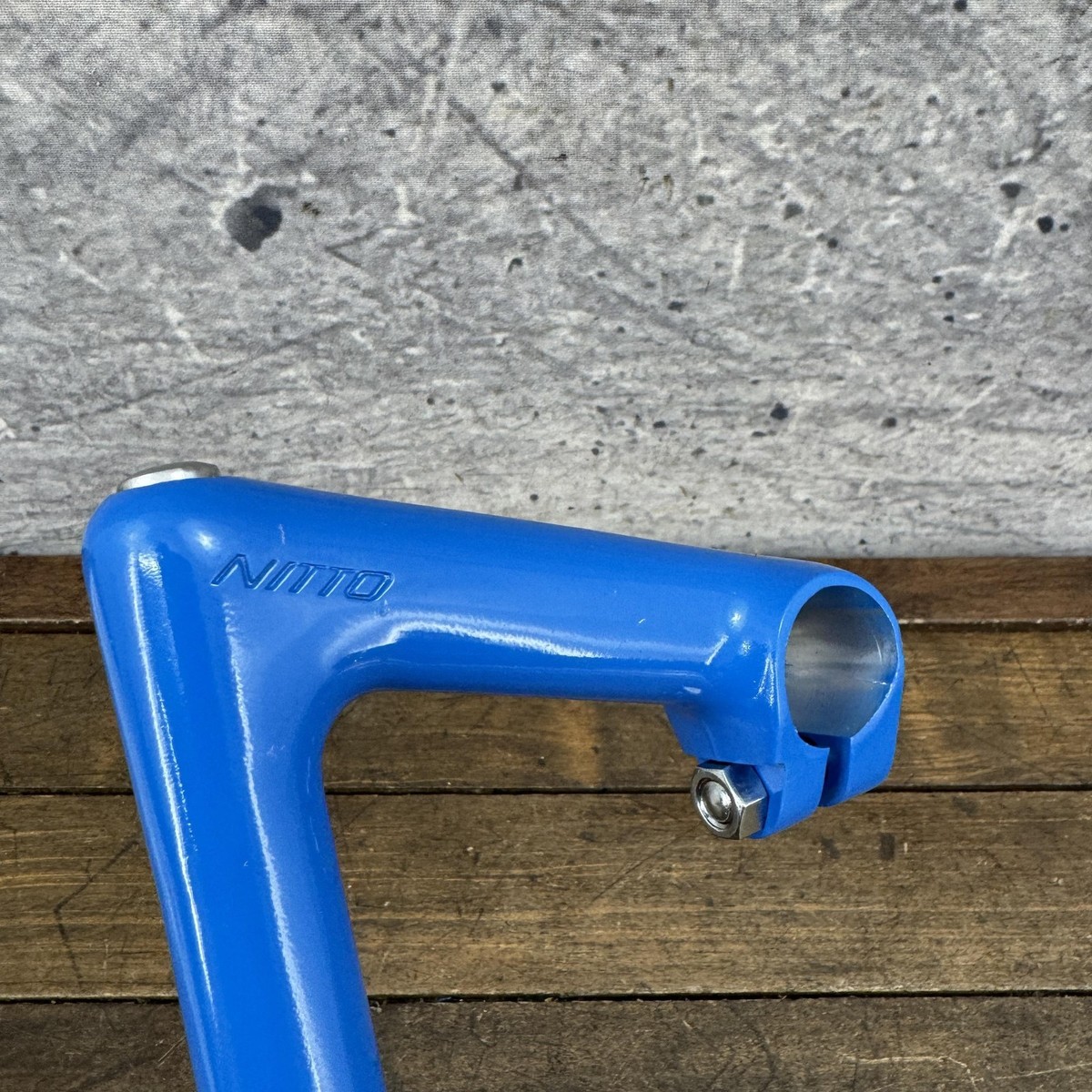 Vintage Nitto Quill Stem Blue 26mm Clamp Alloy 22.2 Quill Japan 1