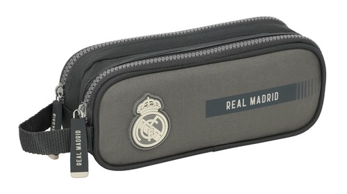 safta Real Madrid 3a squadra 24/25 – Cartella portadocumenti con 3 fogli, ideale per bambini di diverse età, confortevole e versatile, qualità e resistenza, 26 x 36,5 cm, grigio, M, Casual