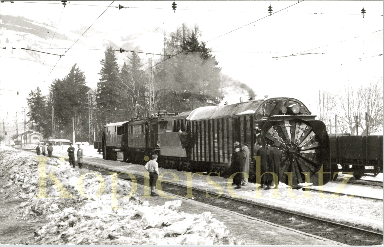 Foto - BBÖ 986 101 Schneeschleuder um 1955 - Bild 1 von 1