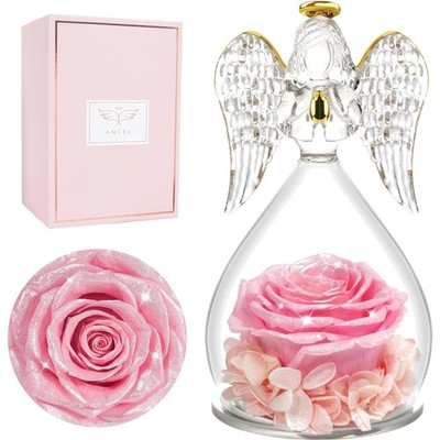 Ewige Rose Engel Geschenk für Frauen Mutter Geburtstag Valentinstag