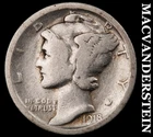 1918-S Mercury Dime- Silver- Scarce Better Date No Reserve #J2