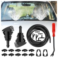 22PCS 13Ft Windshield Washer Hose Repair Kit,Windshield Washer Nozzle Replace...