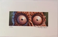 EWAF Beetlejuice Shrunken Head Bob #5/40 Edmiston Eyes Print 5x9 Rare SOLD OUT