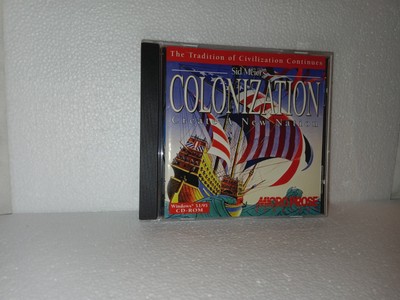 Sid Meier s Colonization Create A New Nation CD-ROM Game Slightly Scratched WORK