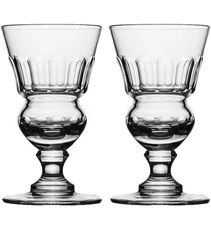 Original Absinthe Glass: Set Of 2 Glasses - Vintage Reservoir Pontarlier Style