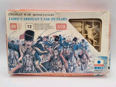 ESCI 220 Lord Cardigan's 11th Hussars CRIMEAN WAR 36 British Cavalry - Image 1 of 4