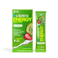 Liquid I.V. Sugar-Free Energy Multiplier Vegan Powder Electrolyte Supplements