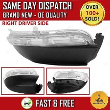 VW PASSAT B7 2010-2015 RIGHT DRIVERS DOOR MIRROR INDICATOR LENS LIGHT & COVER