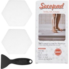 Non-Slip Hexagon Shower Stickers Adhesive Bathtub Safety Treads with Premium