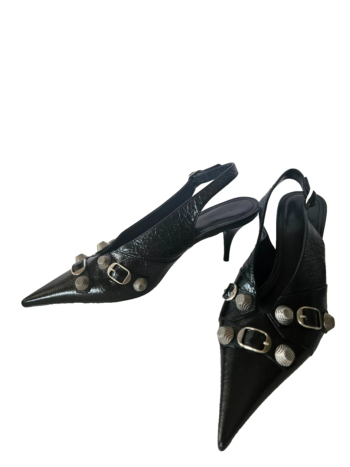Balenciaga — Balenciaga Cagole Pointed Toe Slingback Pump Black 39 .5 / US 9.5