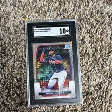 2023 Bowman Mega Box Michael Harris II Rookie Mojo Refractor SGC 10 #76
