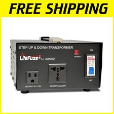 Heavy-Duty 3000W Voltage Converter - Step Up/Down 110v/220v