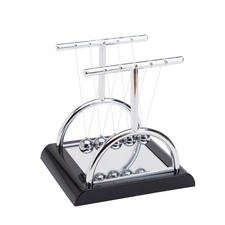 THY COLLECTIBLES Unique Semicircle Newtons Cradle Balance Balls with Mirror 5.5