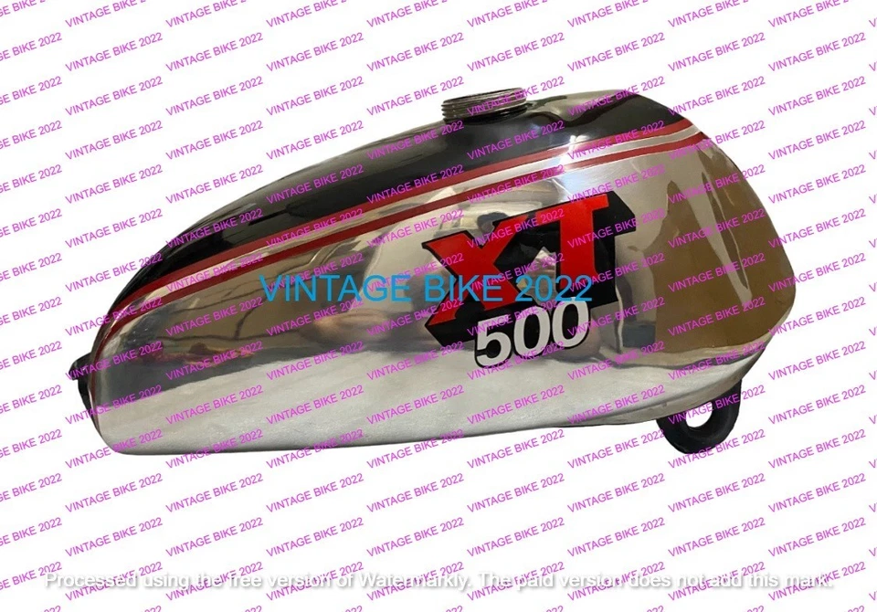 Tanque de gasolina Yamaha XT TT 500 negro aluminio 1980 + grifo/apto para Foto 2 de 4