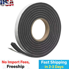 Frost King 3/4 in. x 5/16 in. x 10 ft. Black Rubber Foam Weatherseal Tape