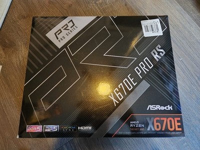 Lightly Used ASRock X670E Pro RS AMD Socket AM5 ATX Motherboard, 90MXBJ70A0UAYZ
