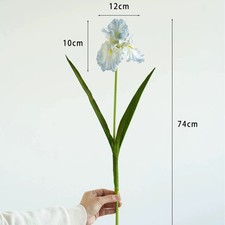 1x Artificial Iris Faux Silk Flower Irises Table Flower Art Simulation Bouque