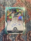 2023 Bowman Draft Chrome Jonny Farmelo 1st Aqua Lava Refractor Auto/199 Mariner