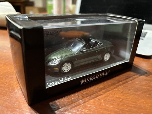 Minichamps Lexus SC430 2001 1/43 Model Diecast Olive Green Mint Rare Limited - Picture 2 of 8