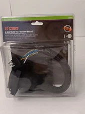 CURT 57676 Adapter with Tester (4-Way Flat Vehicle to 7-Way RV Blade Trailer)