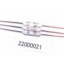 Image of Thermal fuse 102C 10A 250V SET ATCO Axial 2pcs