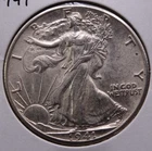 1941 Walking Liberty Half Dollar US Mint 50C Coin 90% Silver Higher Grade