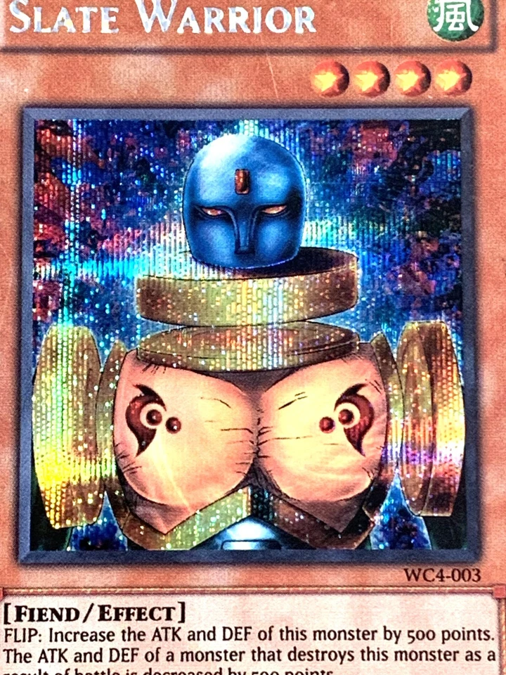 yugioh Slate Warrior WC4-003 Secret Rare Lightly played (Excellent): - Image 2 of 4
