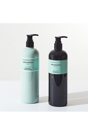 Valmona Black Cumin Shampoo & Nutrient Conditioner Sets 480ml  K-Beauty