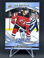 2023-34 Upper Deck MVP Miles Wood Devils Ice Battles 151