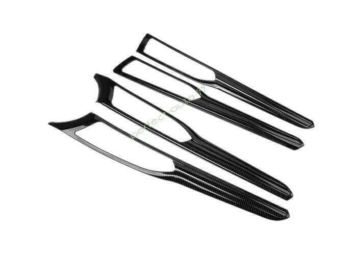 For Ford Mondeo/Fusion 2013-20 Carbon Fiber Look Inner Door Panel Strip Trim 4P Foto 3 de 4