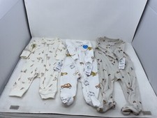 Lot Of 3 New Carters Sleep And Play One Piece 3 Month And 9 Month Unisex
